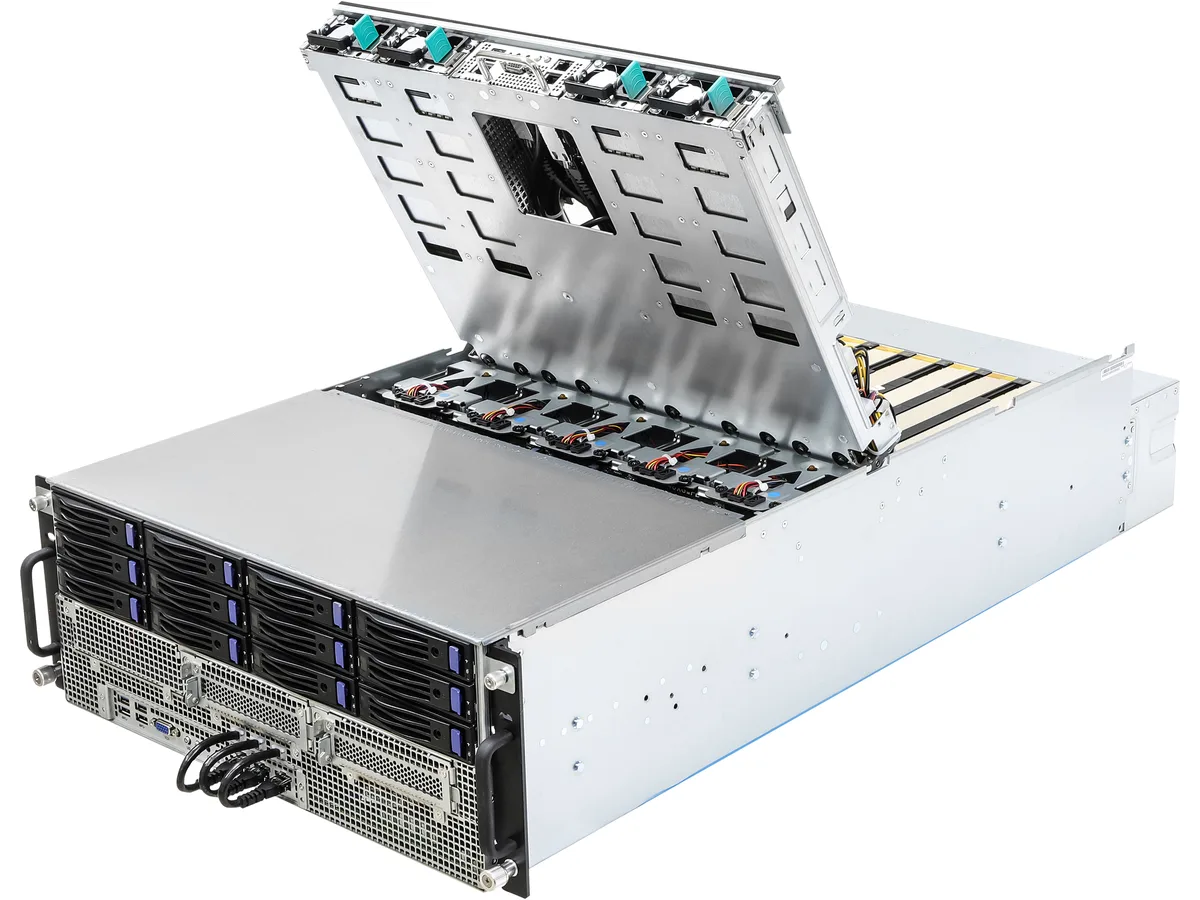 ASRock Rack ASRock Rack 4U8G-ICX2/2T 4U barebone server dual LGA 4189 32 DIMM DDR4 3200 12×3.5″ hot-swap 10GbE — product photo