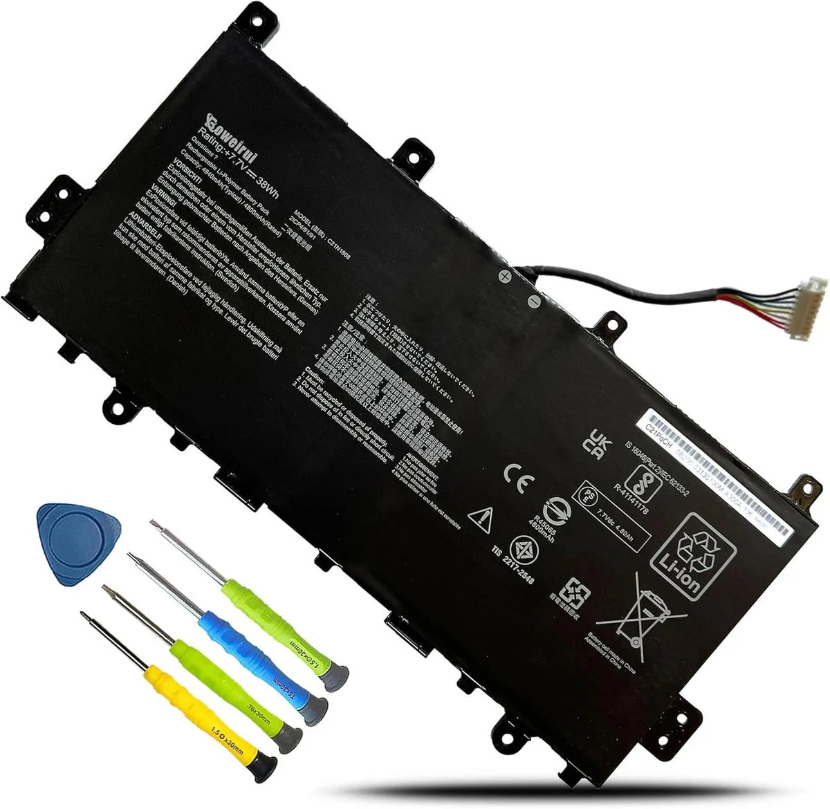 BFKK BFKK C21N1808 7.7V 38Wh laptop battery — product photo