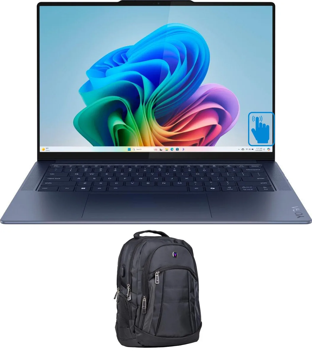 Lenovo Lenovo Yoga Slim 7x Snapdragon X Elite X1E-78-100 16GB LPDDR5X 512GB 14.5 OLED Touch Cosmic Blue with Backpack — product photo