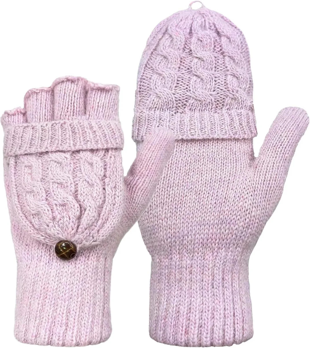 Tanvia Tanvia Convertible Fingerless Mittens Light Purple — product photo