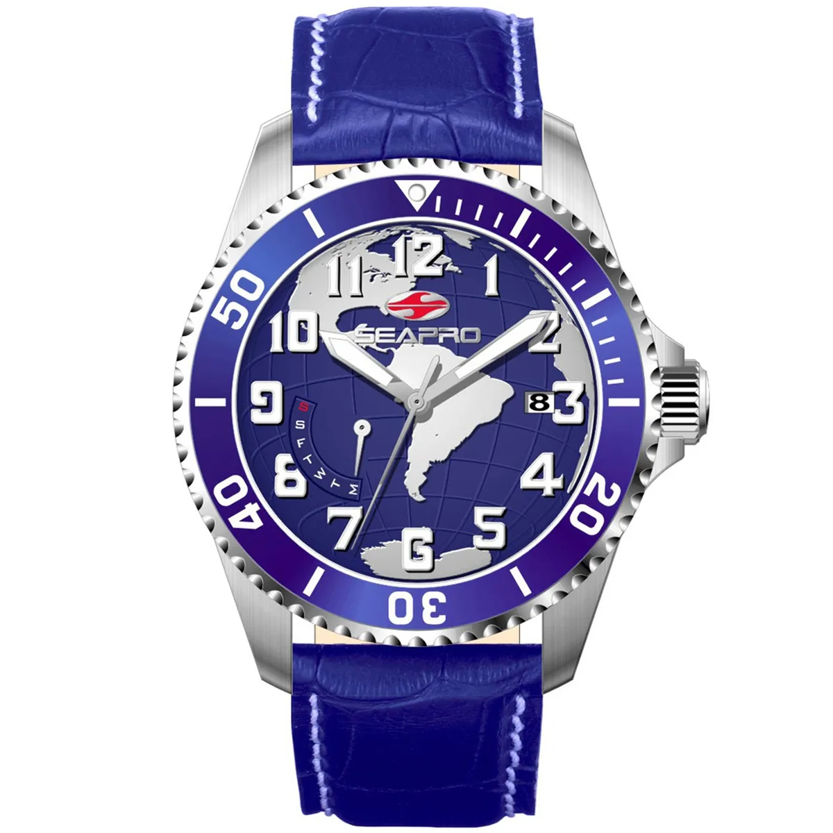 SEAPRO SEAPRO Voyager Blue Dial Watch SP2742 20 ATM 200 m 660 ft — product photo