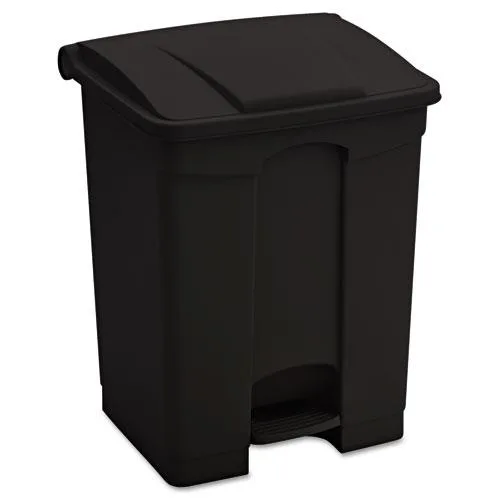 Safco Products Safco Products 9922BL 17 gal Step-On Receptacle Black — product photo