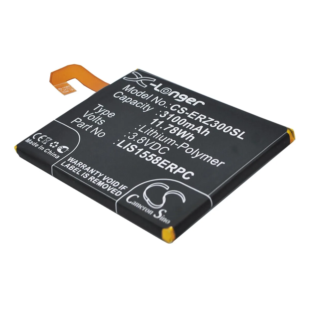 Cameron &amp; Co Cameron &amp; Co DS-CS-ERZ300SL 3.1 Ah cell phone battery — product photo