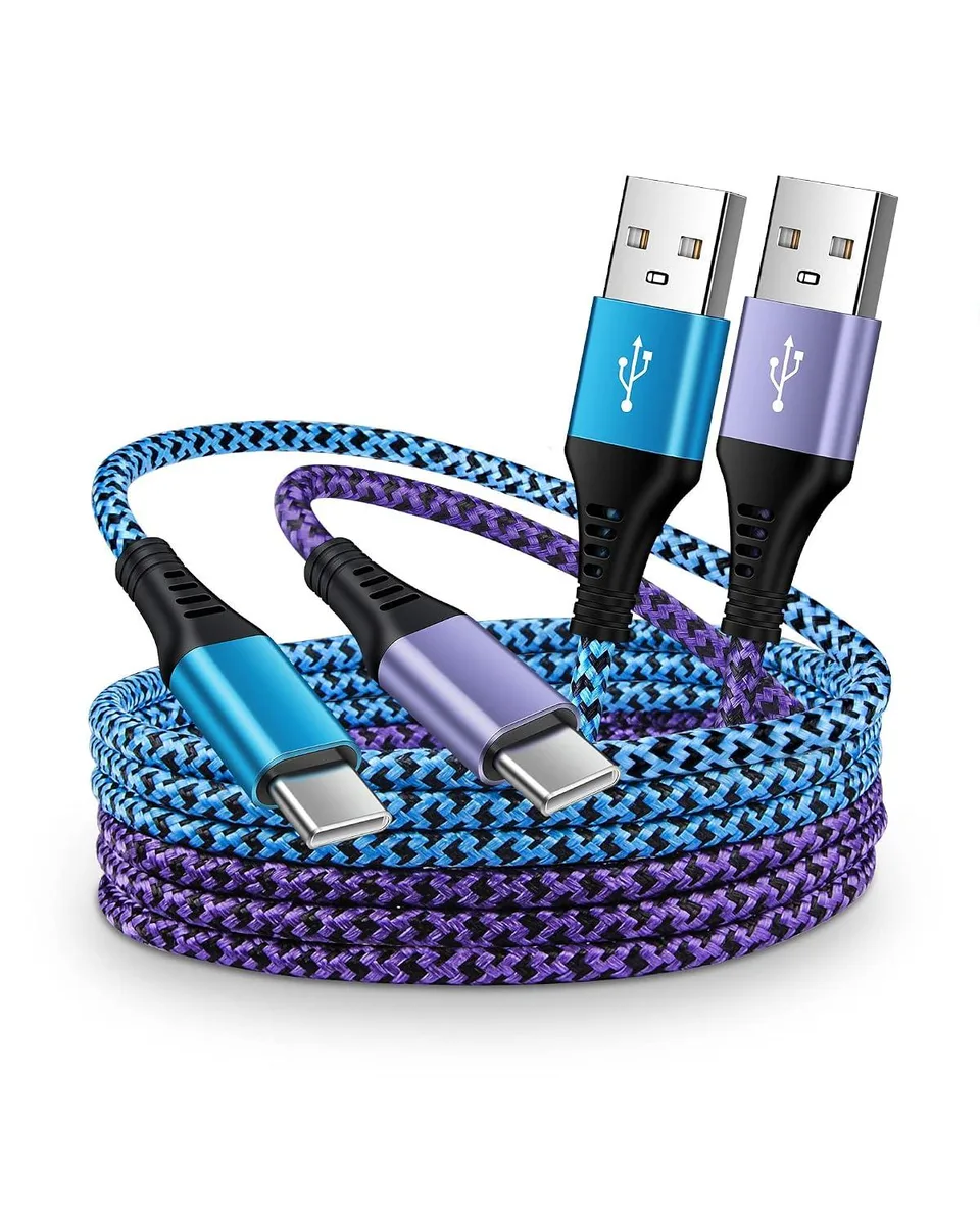Elestur Elestur USB A to USB C Cable 3A 6ft 2-Pack Nylon Braided — product photo
