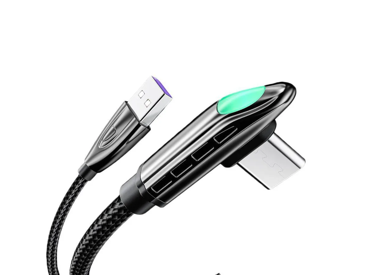 IXJYLCPC IXJYLCPC USB-C to USB-C Right Angle 90° Gender Changer 66W 3.3ft — product photo