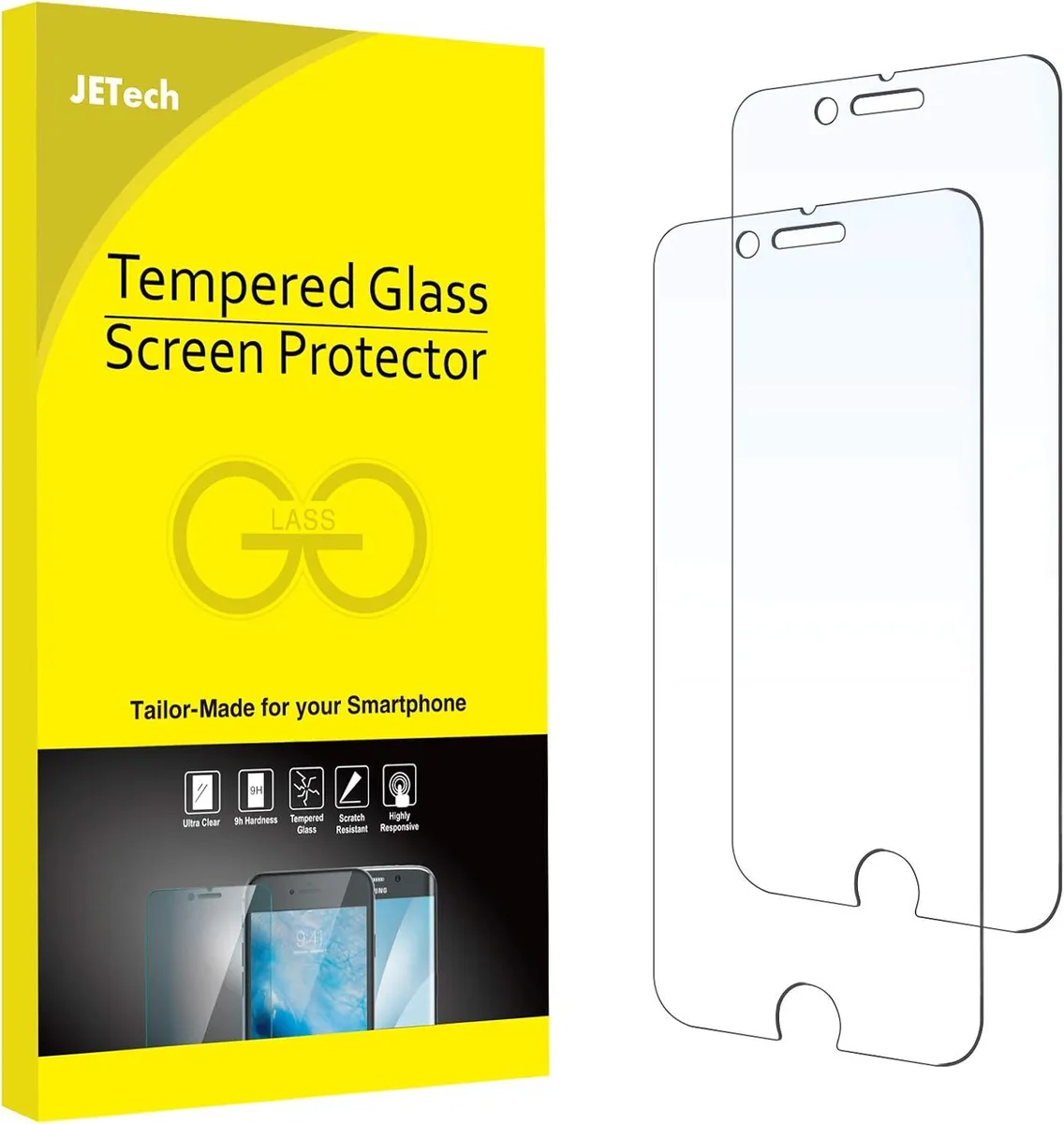 NuoTo NuoTo Tempered Glass Screen Protector 2-Pack for iPhone 7 Plus and 8 Plus 5.5-Inch .33mm — product photo