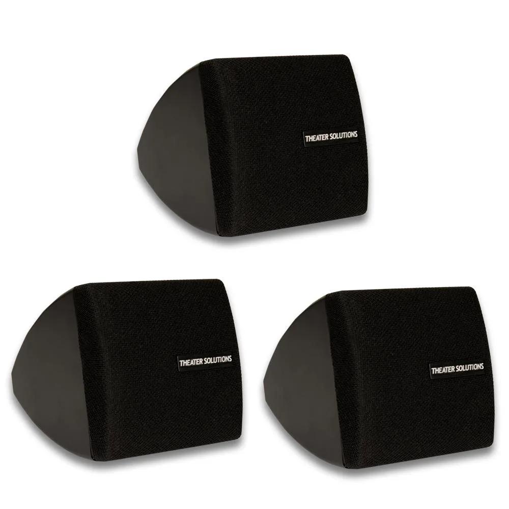 Theater Solutions Theater Solutions TS30B 3 Piece On-Wall Speakers Black — product photo