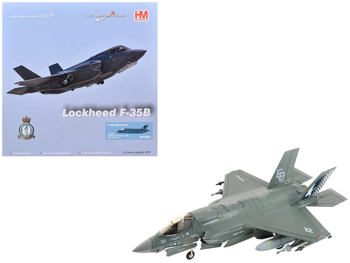 Hobby Master Hobby Master F-35B Lightning II Beast Mode VMFA-533 Hawks 1/72 Diecast — product photo