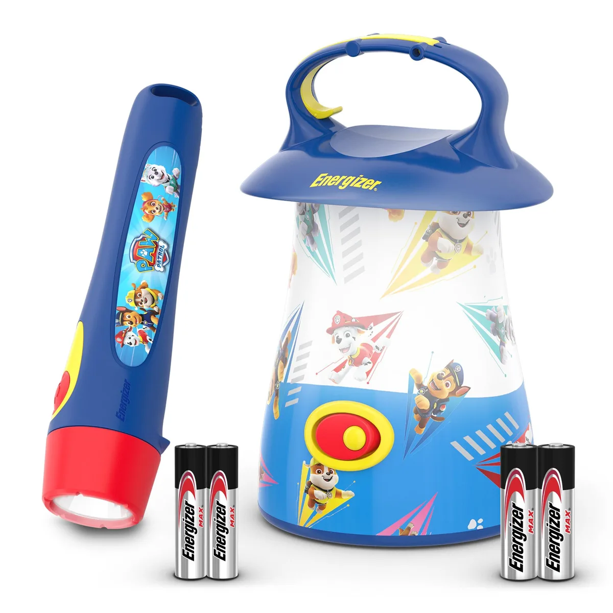 Blue PAW Patrol lantern and flashlight combo, lightweight plastic finish