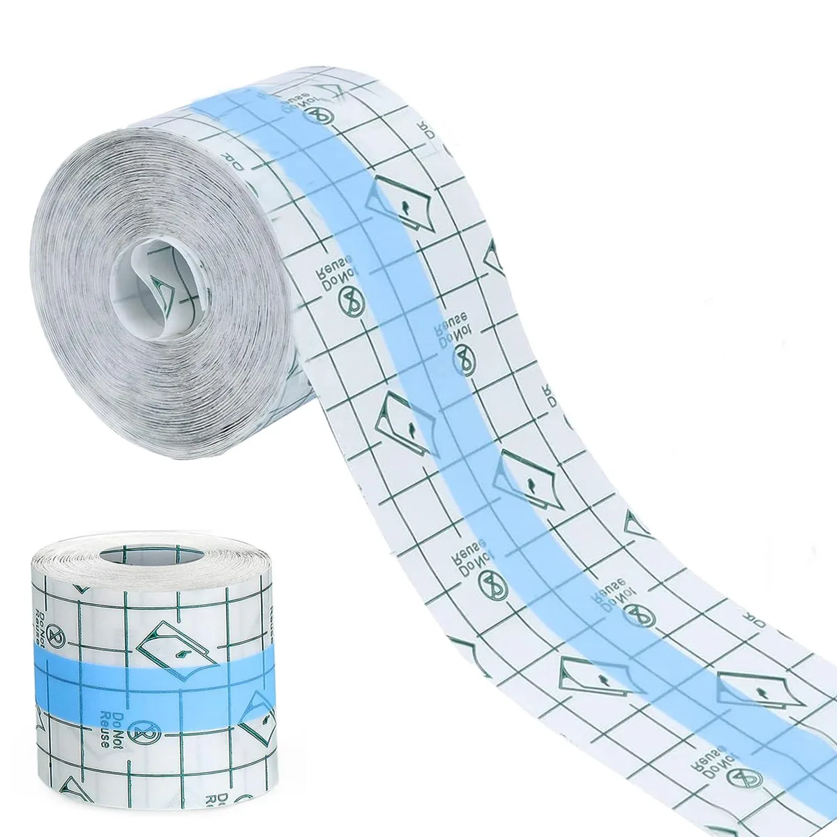 Transparent waterproof film roll, 2 inch by 10.94 yard, clear stretch adhesive bandage dressing