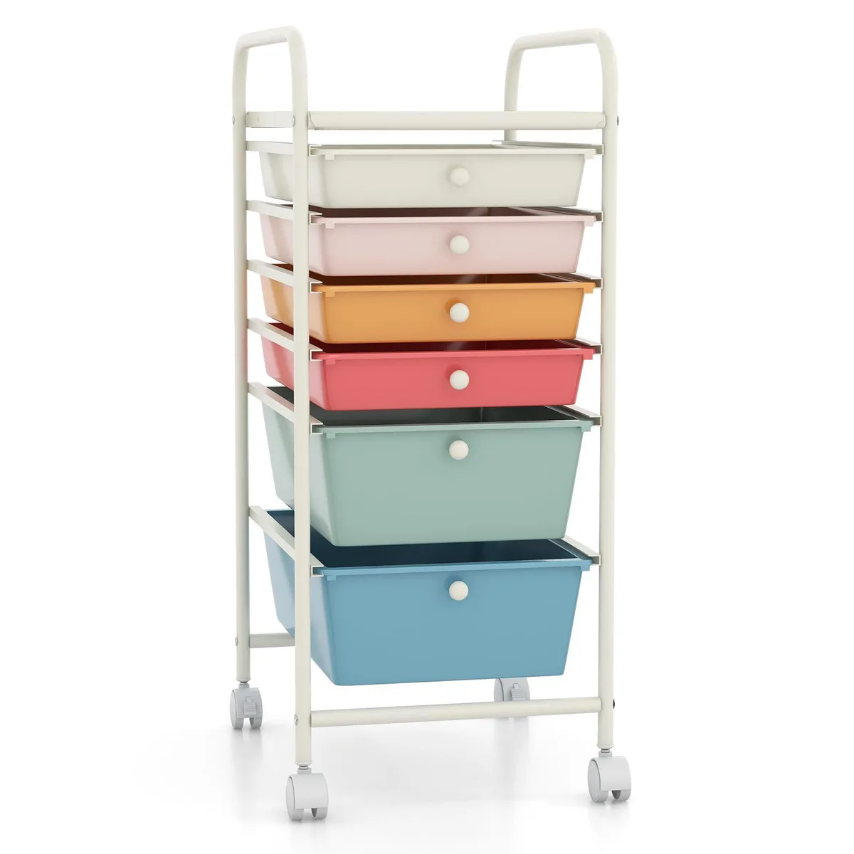 SlickBlue SlickBlue 6-Drawer Rolling File Cabinet Macaron 13x15x34 — product photo