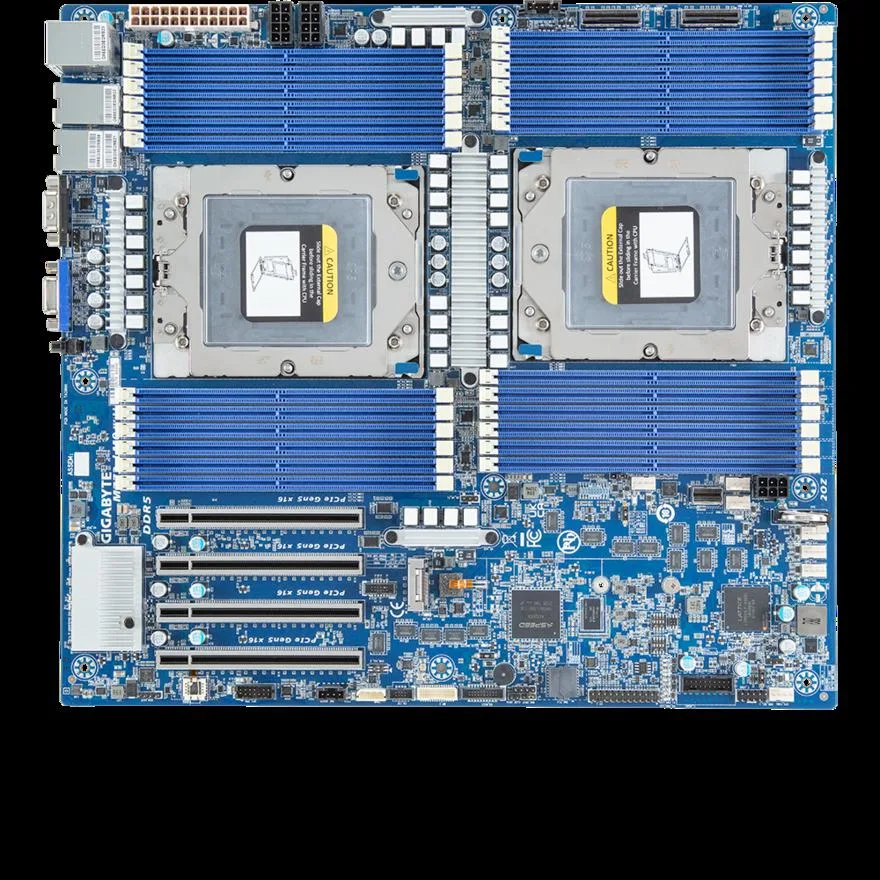 GIGABYTE GIGABYTE MZ73-LM0 Dual EPYC 9004/9005 Server Motherboard E-ATX 24 DDR5 4 PCIe 5.0 x16 2 10G LAN — product photo