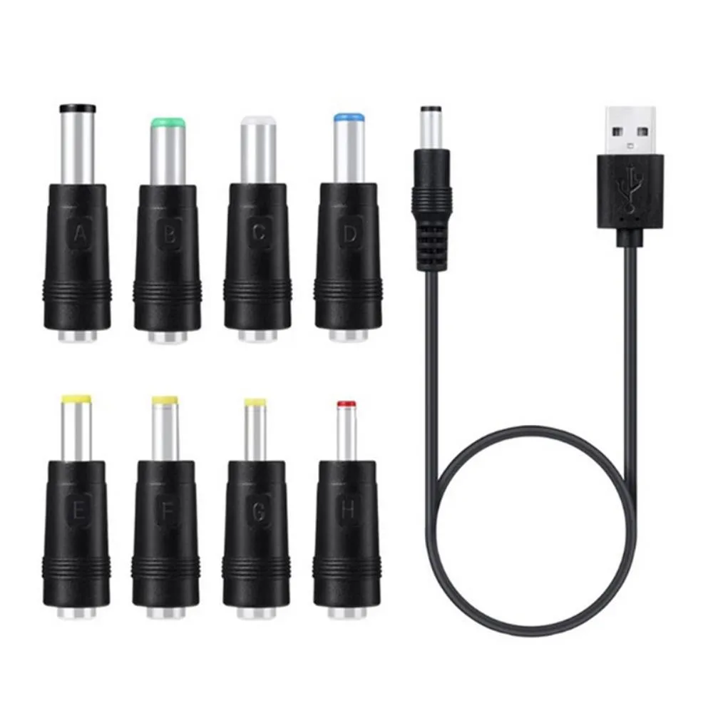 Ruth's sister Ruth's sister 8-in-1 USB to DC 5.5x2.1mm internal power cable — product photo