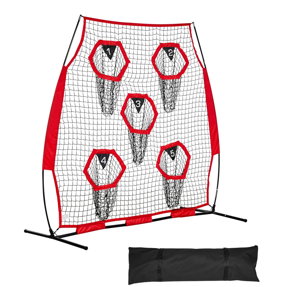 VEVOR VEVOR DKS-6601R Football Trainer Throwing Net 6x6 ft Red — product photo