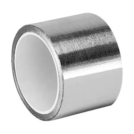 Silver aluminium foil tape roll, 6 yards, conductive electrical tape