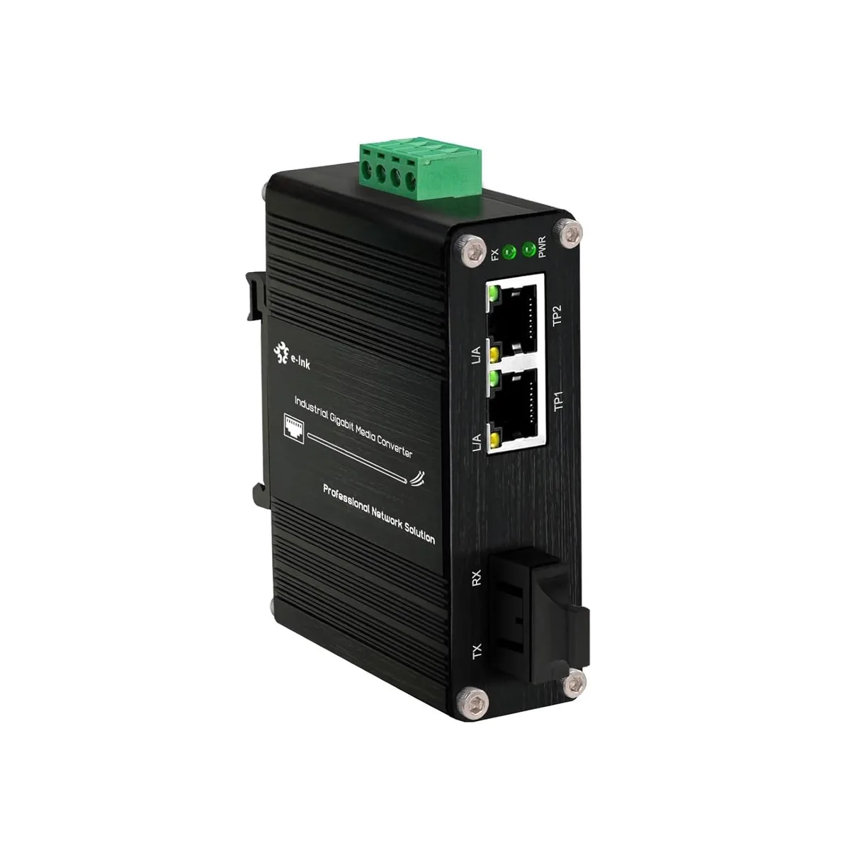 BFKK BFKK Mini Industrial 2 Port Gigabit Multi-Mode Media Converter Hardened — product photo