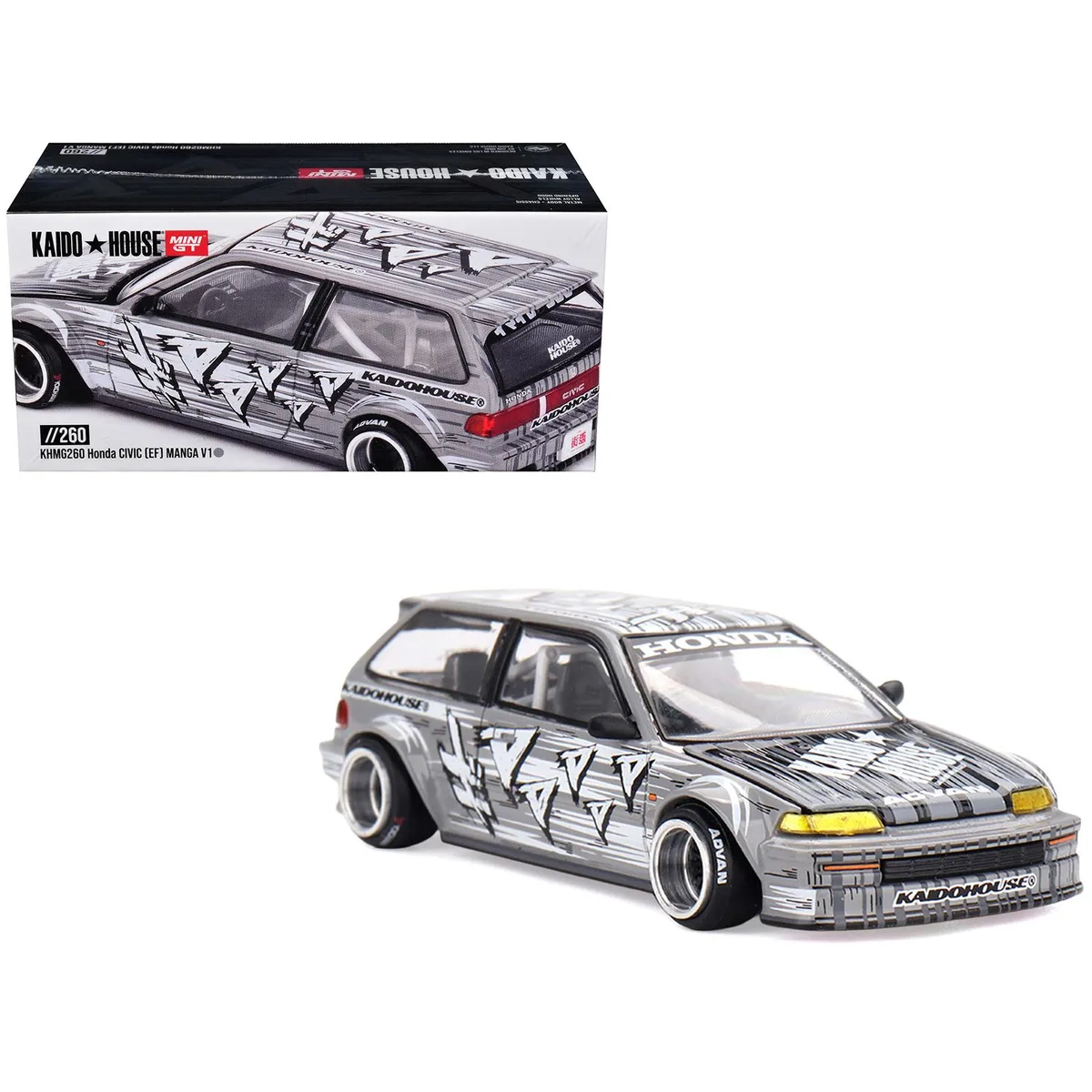 True True Honda Civic EF Manga V1 Kaido House Special 1/64 Diecast — product photo