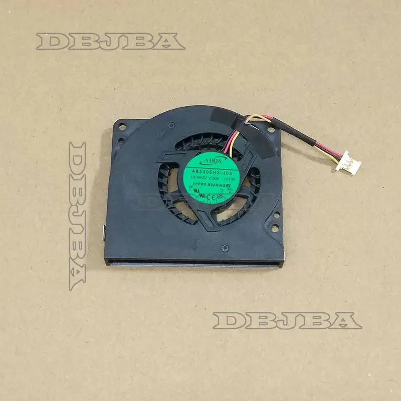 Small black laptop CPU cooling fan with wire connector