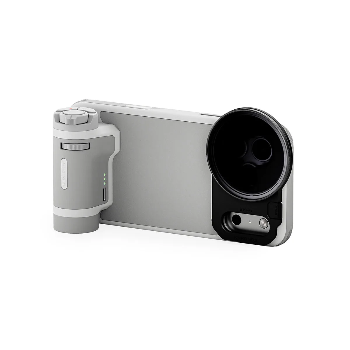 Tilta Technology Co.,Ltd Tilta Khronos Lite Mobile Creator Kit for Apple iPhone 17 Pro Max Light Gray camera accessory — product photo