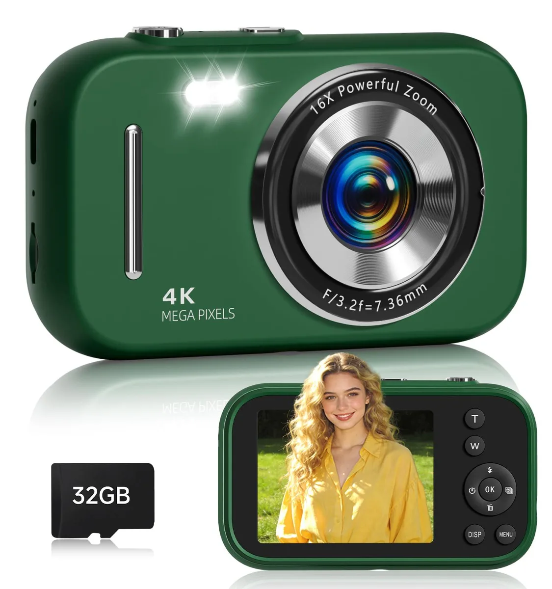  Gtonster YIT-AMZ-US-DC17-Green-chy 48MP 4K 16X Zoom Green — product photo