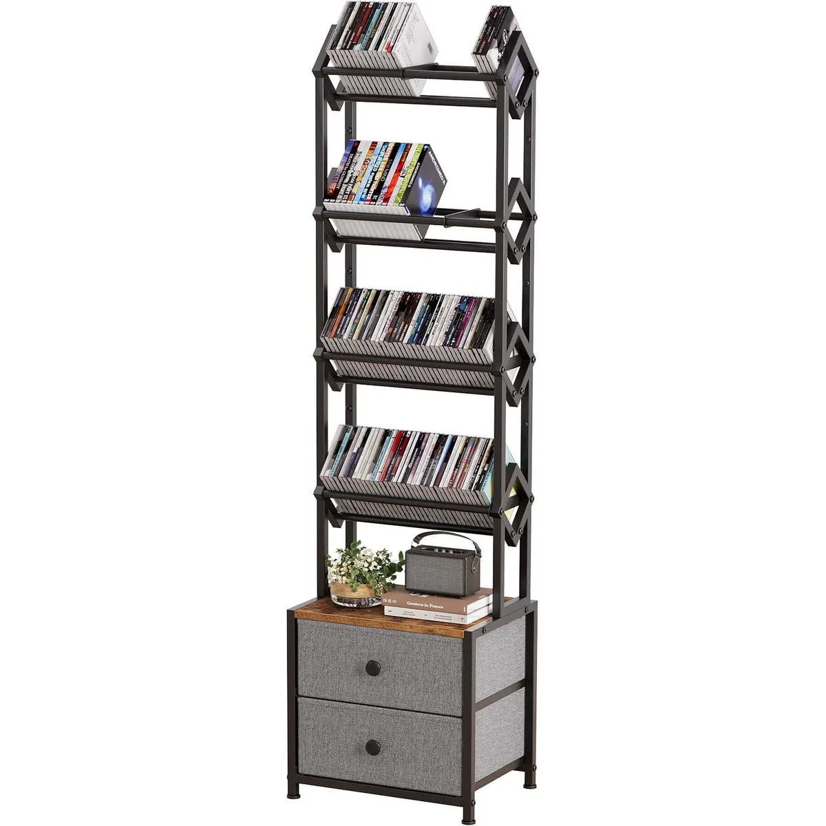 GSM Outdoors GSM Outdoors 5-Tier Media Organizer with Drawers 15.7 x 11.8 in — product photo