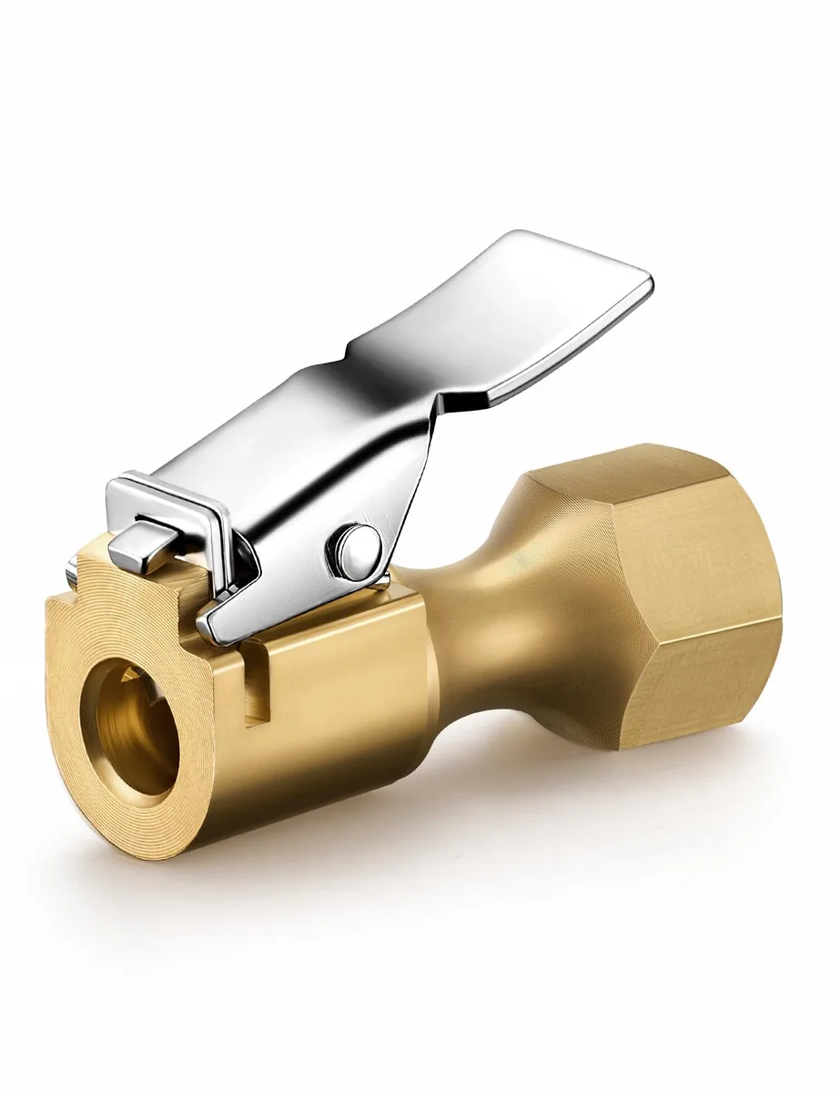 KEHIPI KEHIPI 4 Pack Heavy Duty Closed Flow Lock On Tire Chuck Yellow — product photo
