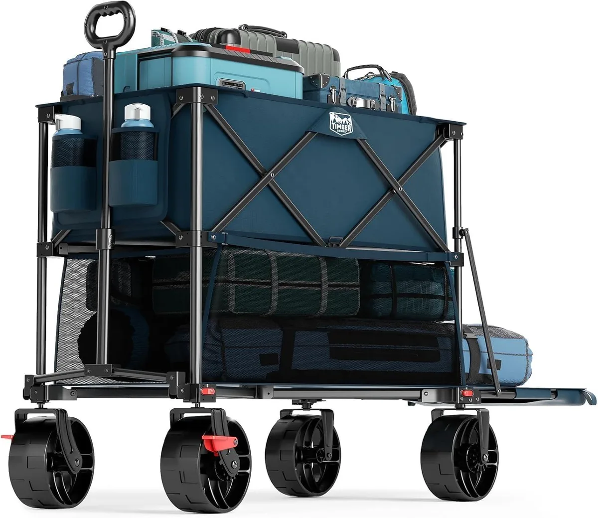 Timber Ridge 400L Double Decker Wagon 54" 450lbs 7.5" Wheels with Brakes — product photo