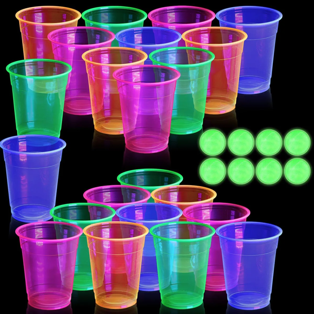  STY2961 Glow in the Dark Party Table Tennis Game Set 32 Pcs — product photo