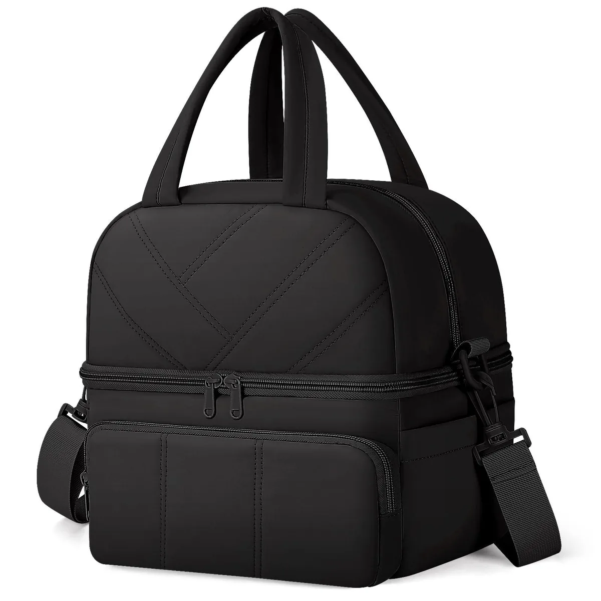 No Sew No Sew V-LB001 double deck insulated lunch bag — product photo