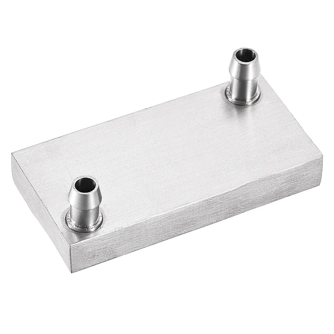 Unique-Bargains Unique-Bargains Aluminum Water Cooling Block 40x80x12mm Polished Heatsink Nozzle Upward — product photo