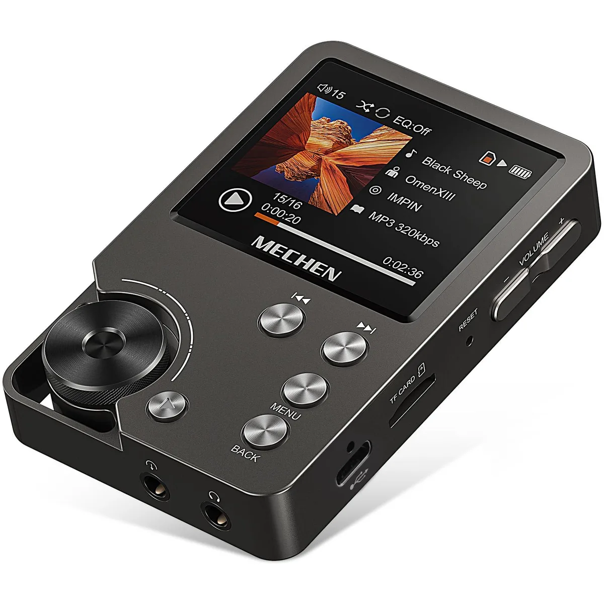 MECHEN M30 HiFi MP3 Player 64GB Gray — product photo