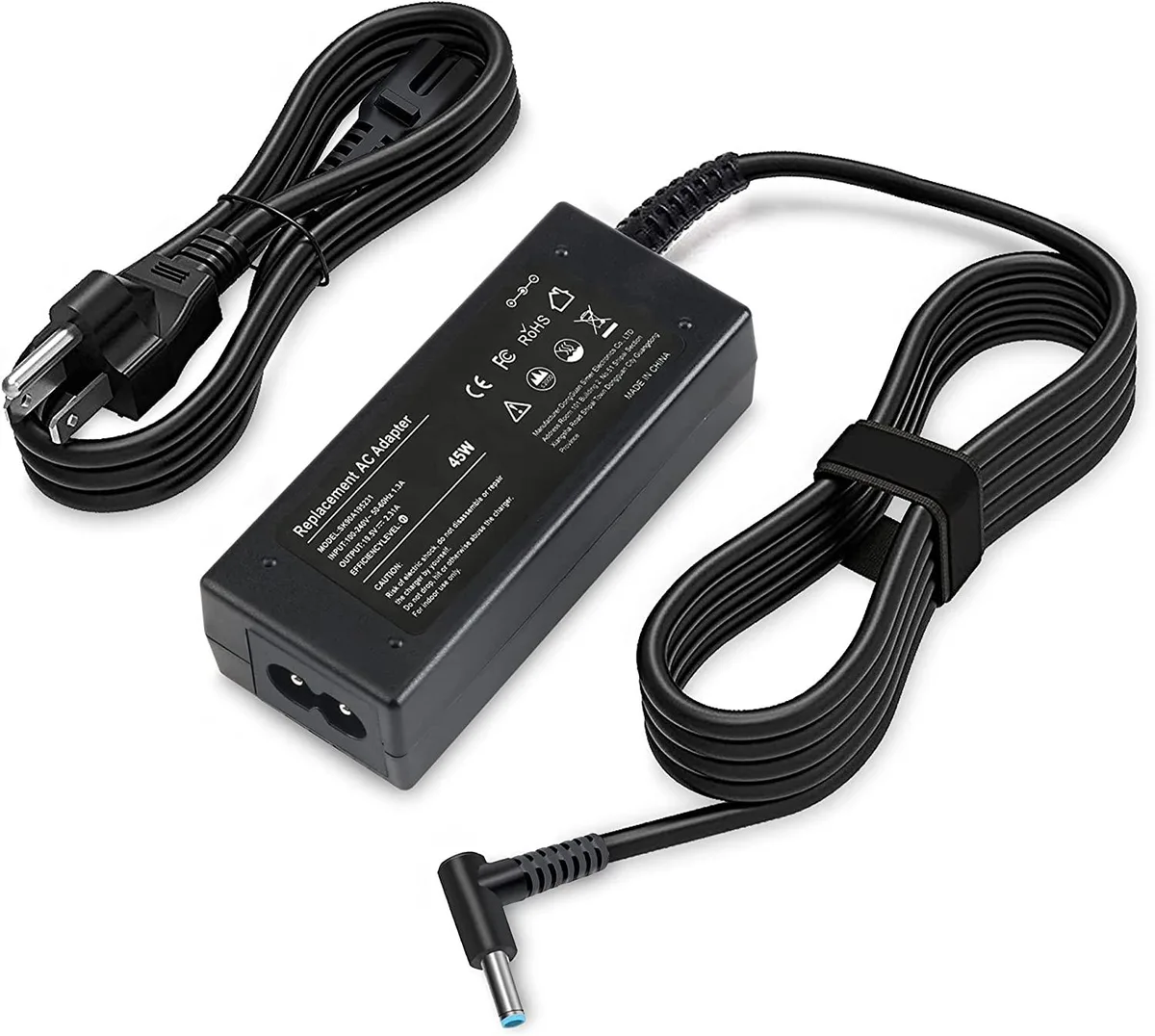 myVolts myVolts 45W 19.5V 2.31A AC Adapter 4.5 x 3.0mm blue tip — product photo