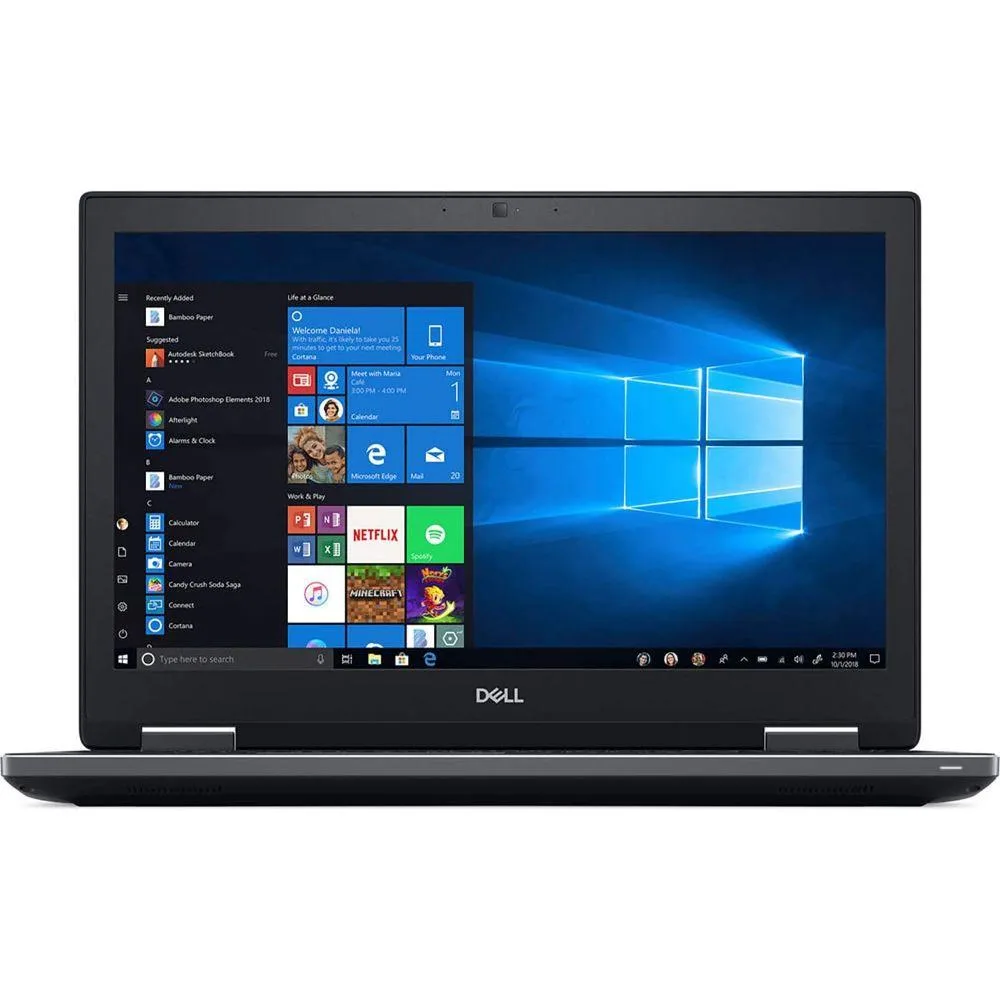 DELL DELL Precision 7730 laptop i7-8850H 32GB 512GB SSD 17.3" FHD Quadro P5200 16G — product photo