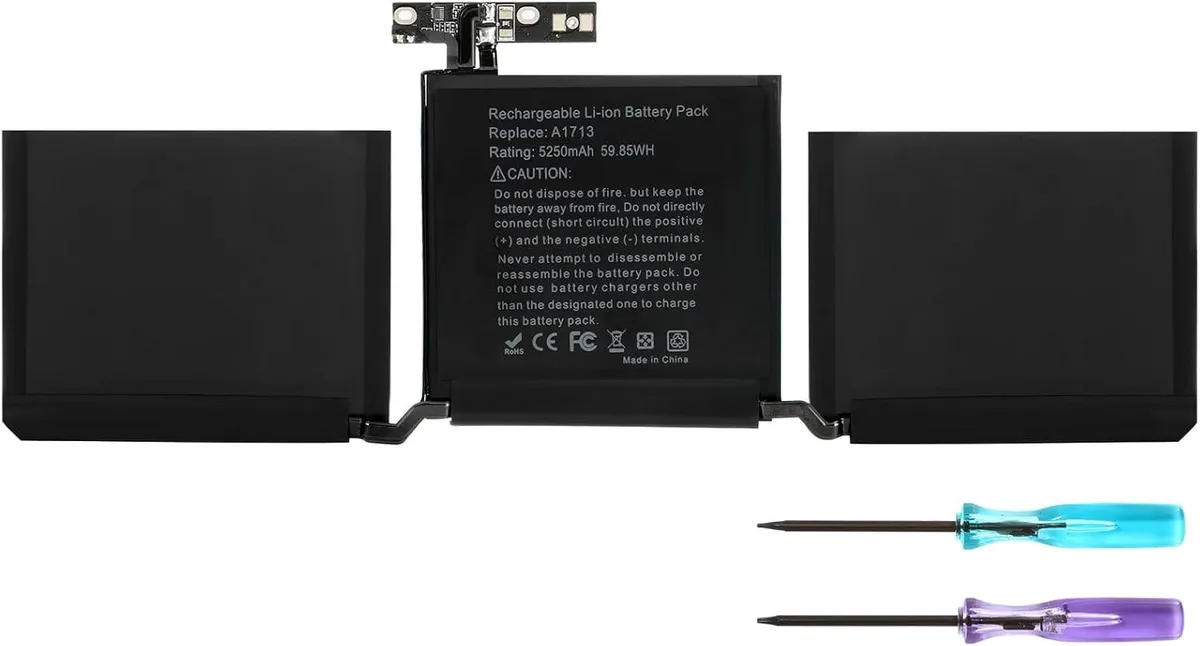 LXHY LXHY A1713 laptop battery 5250mAh 11.4V 59.85Wh black — product photo
