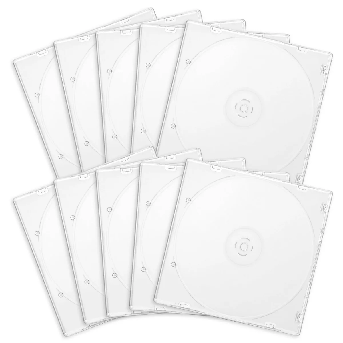  Bruislard 5195EGTD9795 CD Jewel Cases 10 Pcs 5mm Clear — product photo