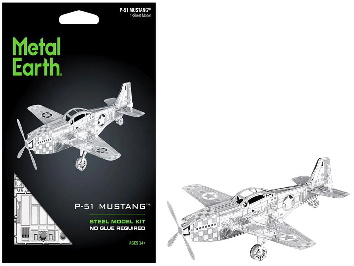 Metal Earth Metal Earth P-51 Mustang "Big Beautiful Doll" Steel Model Kit hobby collectible — product photo