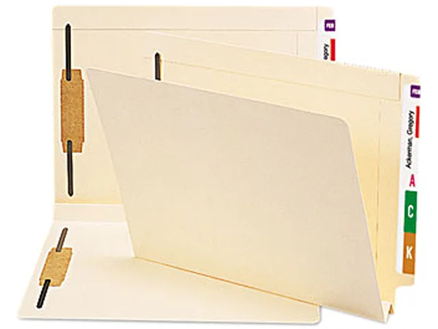 Smead Smead 34276 Heavy W-Fold Expansion File Folder, 14-pt, Letter, Manila, 50/Box — product photo