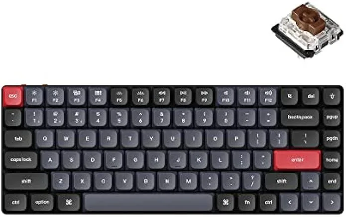 Ksin Ksin 75% Wireless Mechanical Gaming Keyboard Gateron Brown Hot-swappable QMK VIA Bluetooth 5.1 — product photo