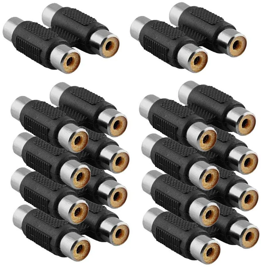 iMBAPrice iMBAPrice RCA Female to 2 RCA Female Coupler 10 Pack — product photo