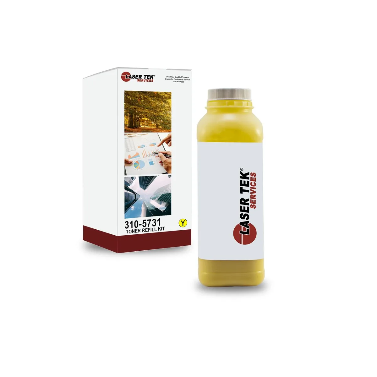 Laser Tek Services Laser Tek Services 3000 Yellow Toner Refill Kit for 310-5731 — product photo