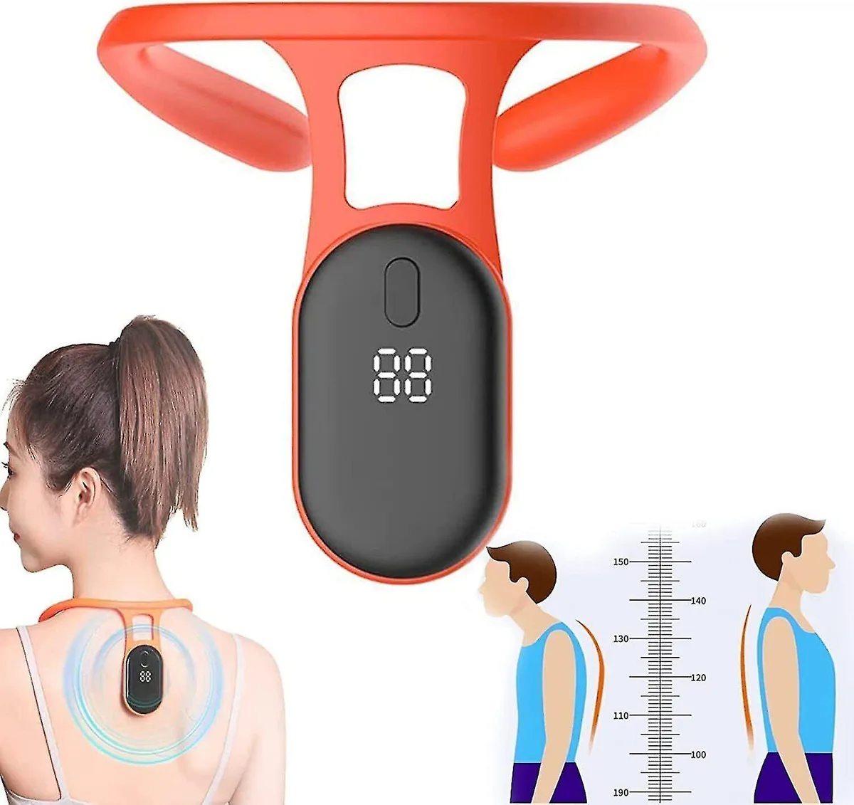Gemdeck Gemdeck Mericle Ultrasonic Lymphatic Neck Massager Orange — product photo