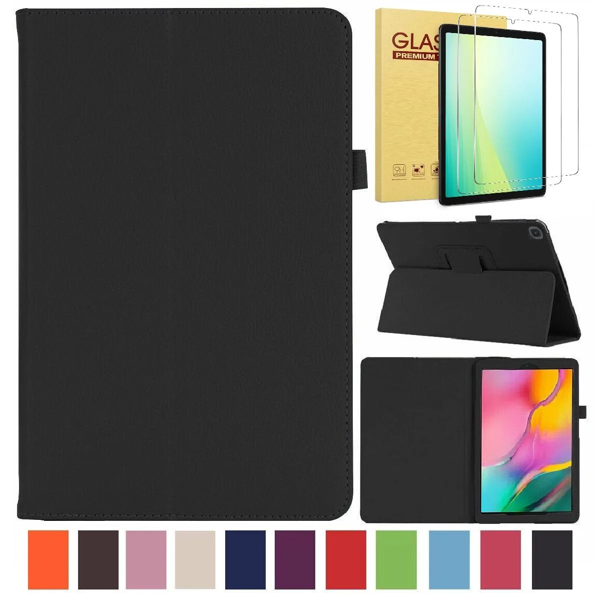 anicestore anicestore Galaxy Tab A11/A9 8.7" Case + 2 Glass Black — product photo