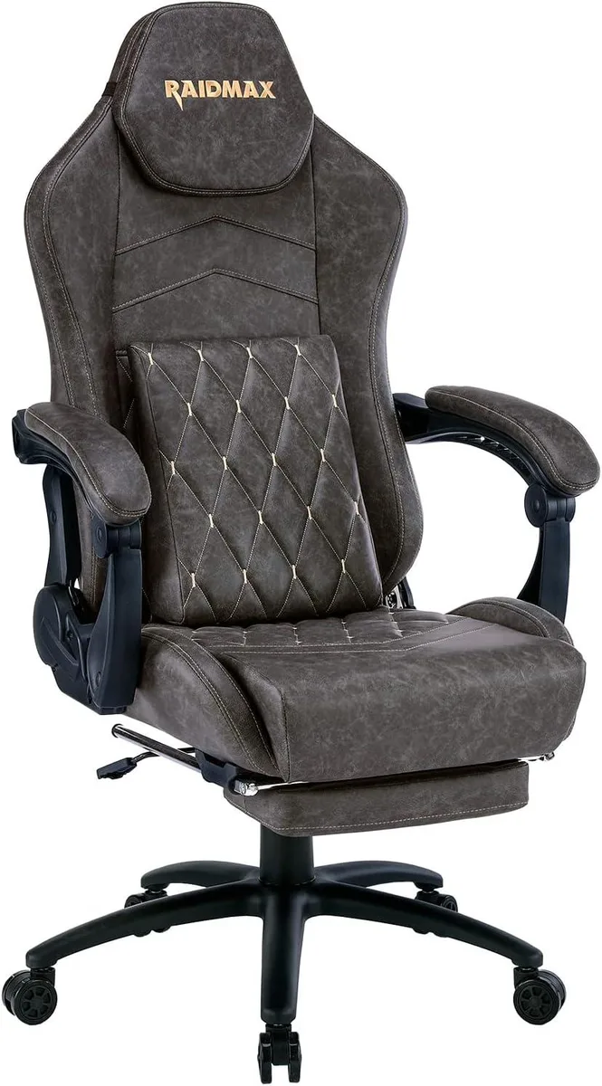 Raidmax Raidmax DK729GY Gaming Chair Grey 28"W 51"H 300lb — product photo