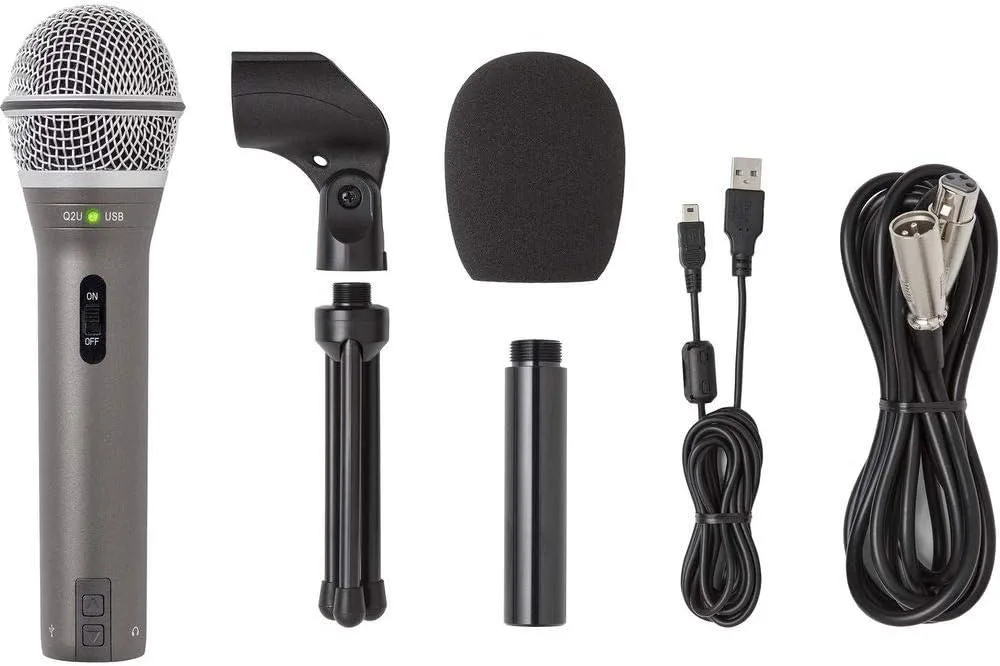 WUQ WUQ Q2U Handheld Dynamic USB Microphone Recording Podcasting Pack — product photo