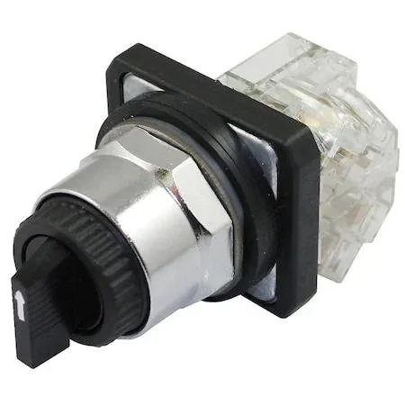 Dayton 30 mm black selector switch lever operator silver bezel