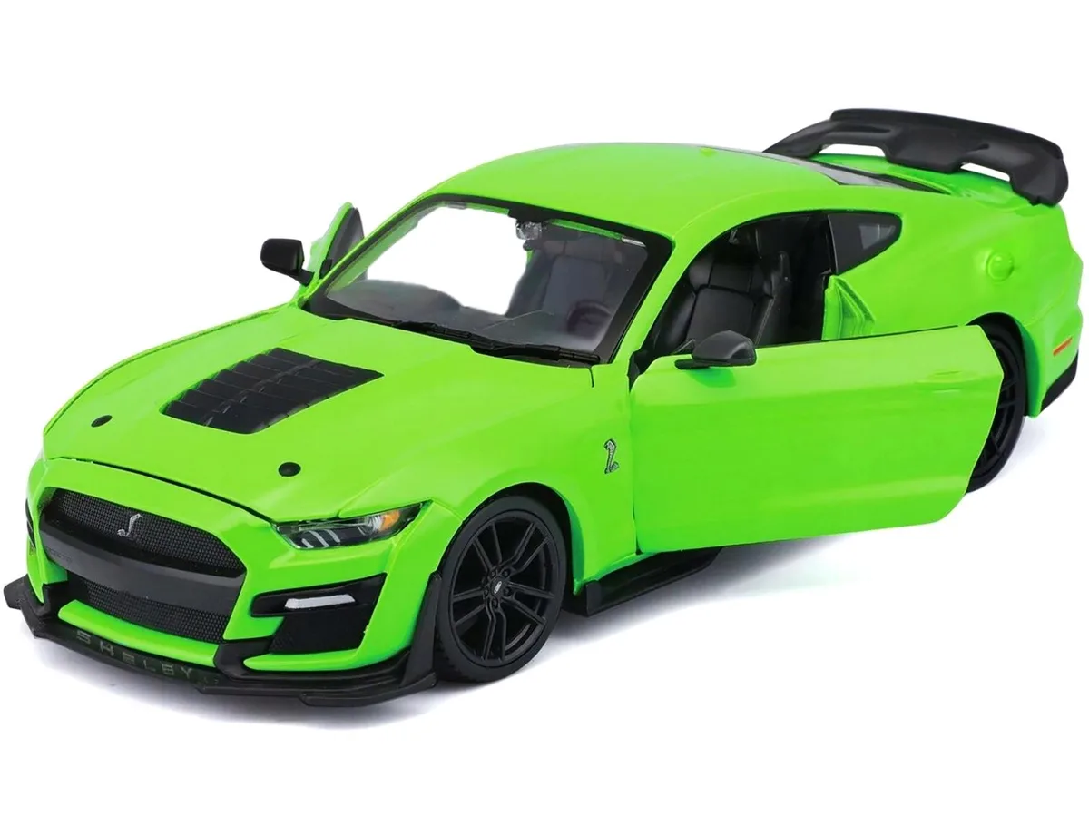 Maisto Maisto 2020 Ford Mustang Shelby GT500 Bright Green 1/24 hobby collectible — product photo