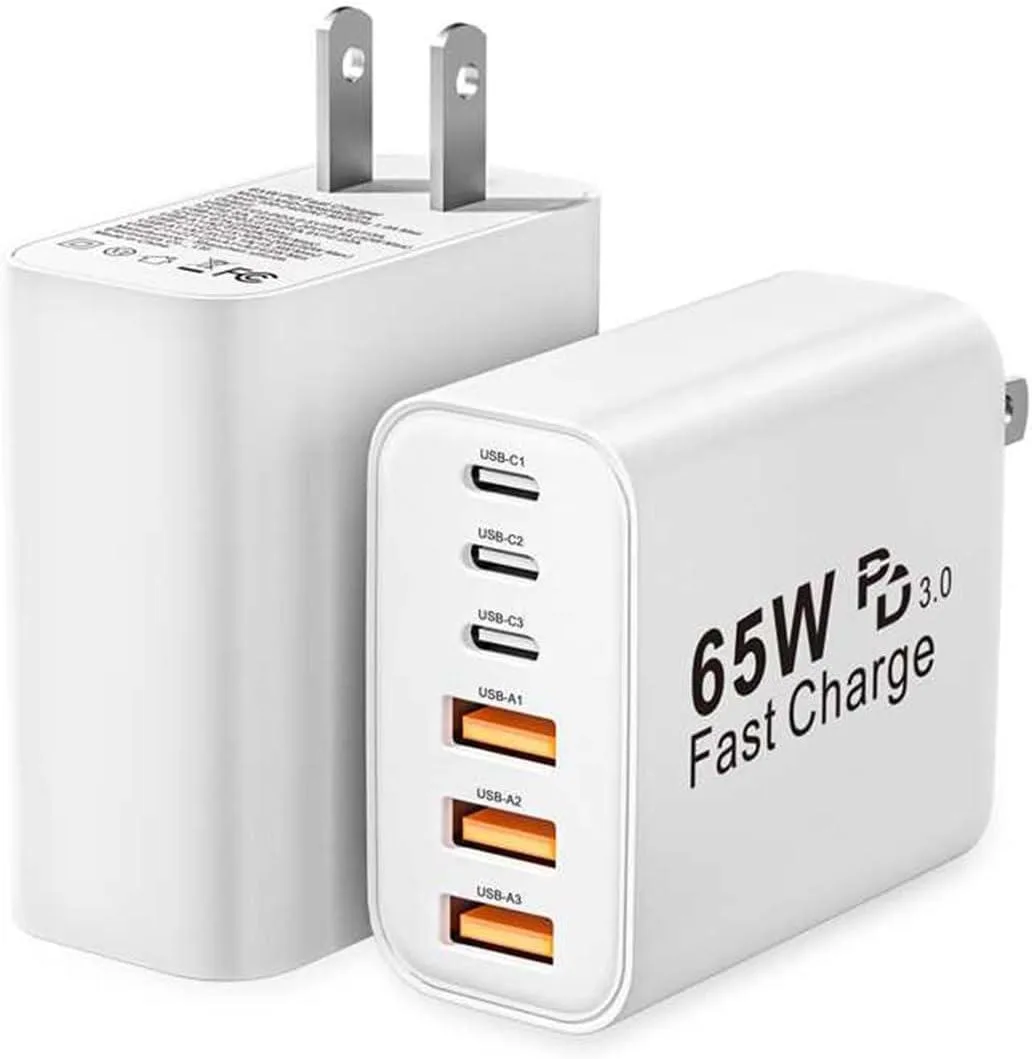 ONITOON ONITOON 65W 6-Port USB-C Wall Charger 2-Pack — product photo