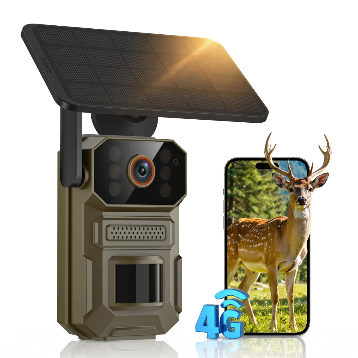  Mewlixora Q82-4G Cellular Solar Trail Camera 1080p 0.2s IP66 — product photo