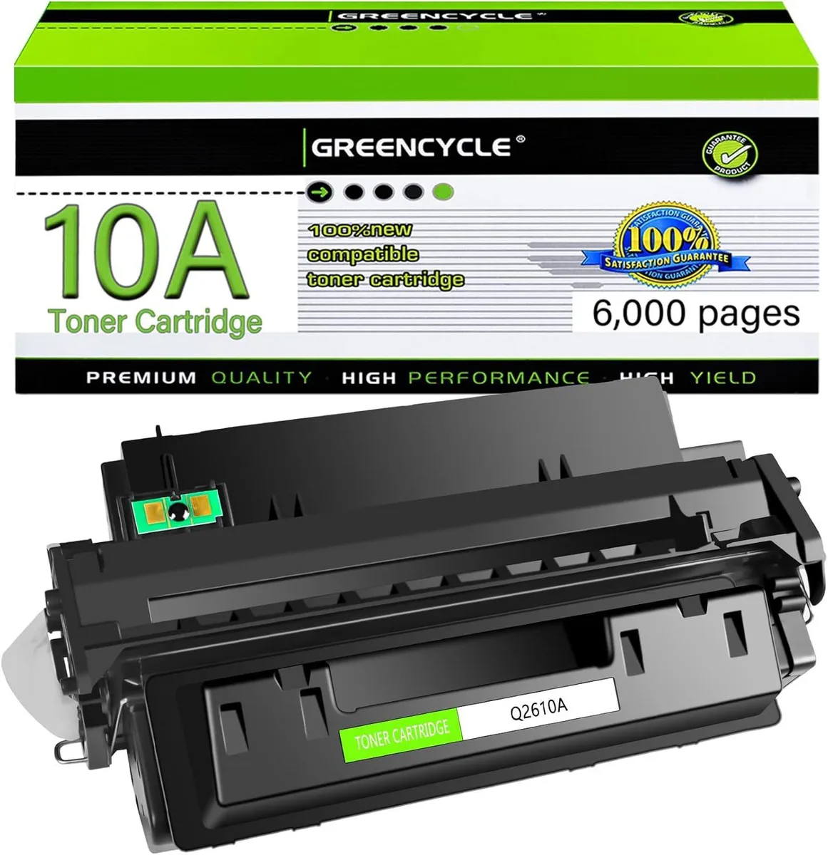 GREENCYCLE GREENCYCLE Q2610A High-Yield Compatible Toner Cartridge Black 6000 Pages — product photo