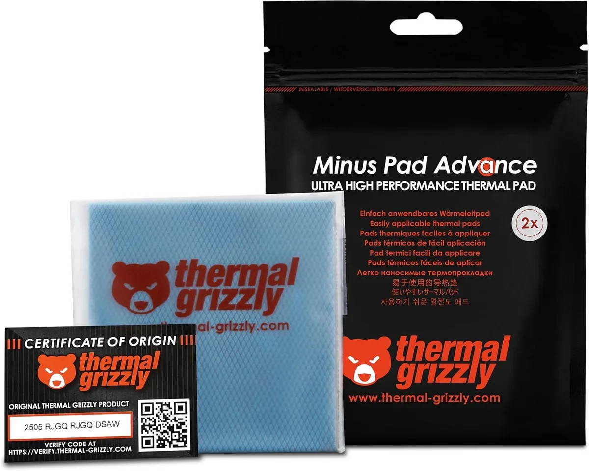 Thermal Grizzly Thermal Grizzly Minus Pad Advance 100x100x2.0mm 2-Pack — product photo